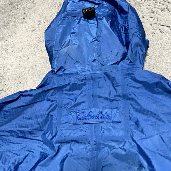 Cabela's Jacket Mens Medium DryPlus Windbreaker Rain Nylon Hooded ** - Picture 5 of 9